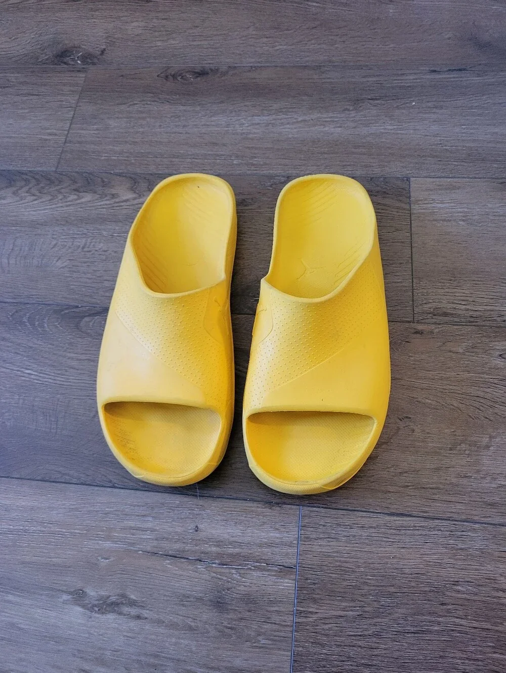 Jordan Mens Yellow Slide Sandals